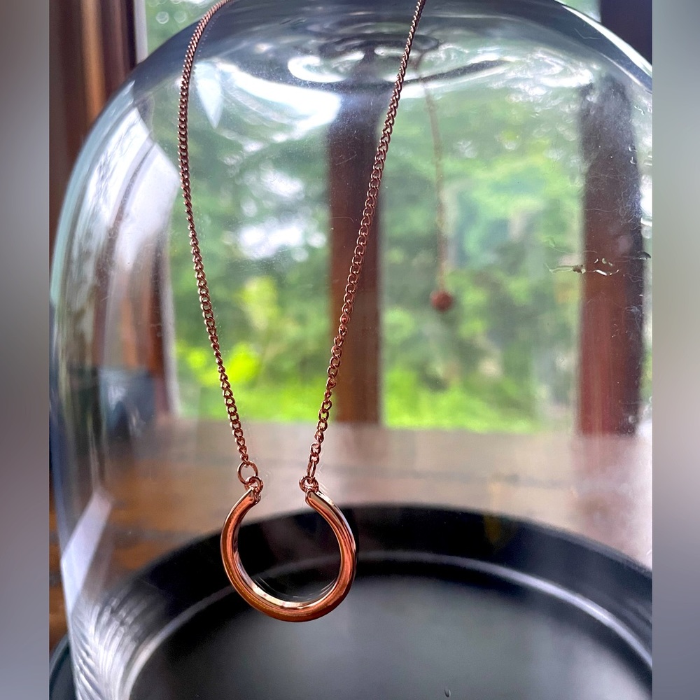 Fun U Rose Gold Tone Necklace - Picture 1 of 4